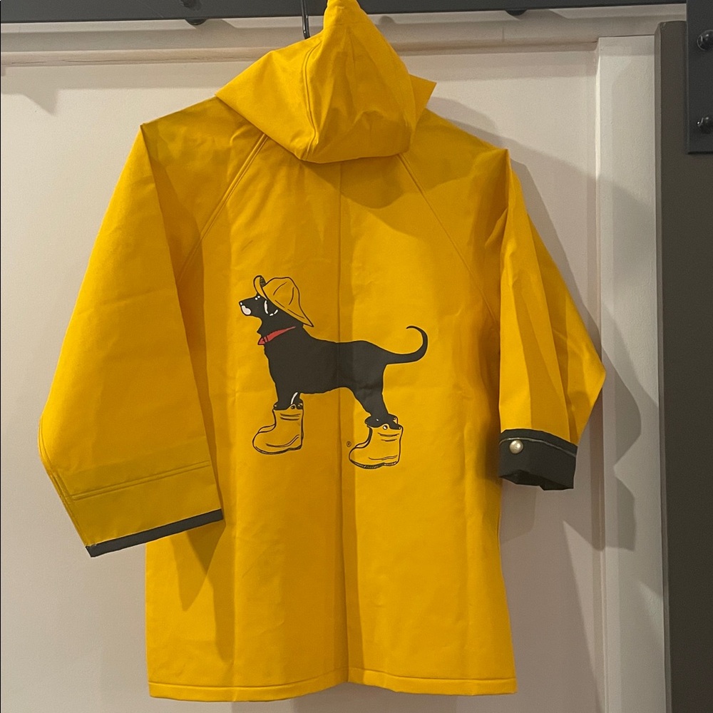 The Black Dog Yellow Raincoat with Logo